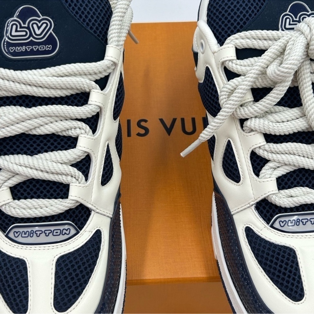 Men’s Louis Vuitton blue skate trainer sneakers size 11 fits 13 US made in Italy - Picture 5 of 11